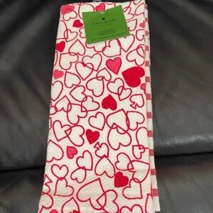 Kate Spade Red Heart Kitchen Towels
